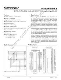 PI3HDMI412FT-BZHE Datasheet Cover