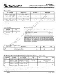 PI3HDMI412FTBE Datasheet Page 2