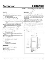 PI3HDMI511ZLE+DA Datasheet Cover