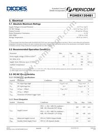 PI3HDX1204B1ZHE Datasheet Page 17