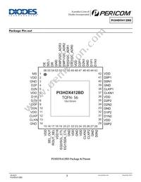 PI3HDX412BDZBEX Datasheet Page 3