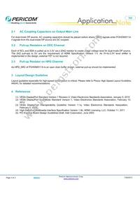 PI3HDX511AZLEX Datasheet Page 3