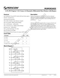 PI3PCIE3422ZHE Datasheet Cover