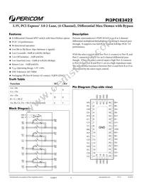 PI3PCIE3422ZHEX Datasheet Cover