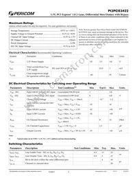 PI3PCIE3422ZHEX Datasheet Page 3