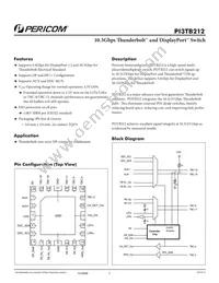 PI3TB212ZLEX Datasheet Cover