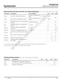 PI3USB3102ZLE Datasheet Page 5