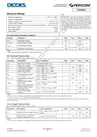 PI3USB42ZMEX Datasheet Page 3