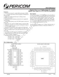 PI3VDP411LSZBE Datasheet Cover