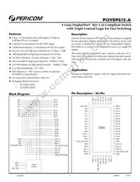 PI3VDP612-AZHEX Datasheet Cover