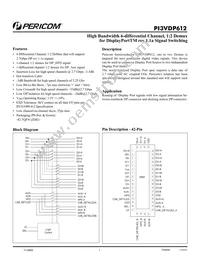 PI3VDP612ZHE Datasheet Cover