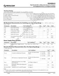 PI3VDP612ZHE Datasheet Page 5