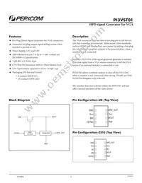 PI3VST01ZEEX Datasheet Cover