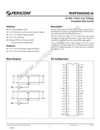 PI3VT32X245-ABEX Datasheet Cover