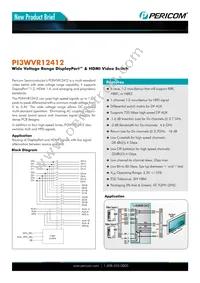 PI3WVR12412ZHE Datasheet Cover