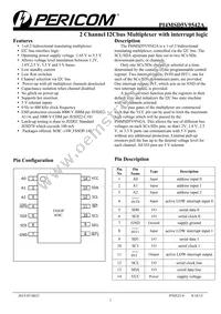 PI4MSD5V9542ALEX Datasheet Cover