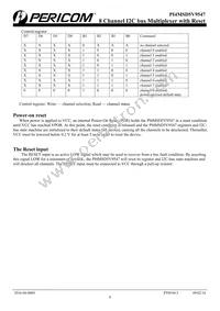 PI4MSD5V9547LE Datasheet Page 8