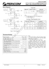 PI4ULS3V08MZLE Datasheet Page 2