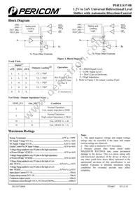 PI4ULS3V08ZFE Datasheet Page 2