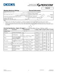 PI5A100WE Datasheet Page 2