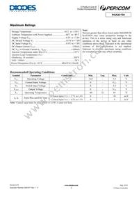 PI5A23159UE Datasheet Page 2