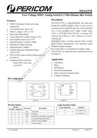 PI5A3157BZUE+DMX Datasheet Cover