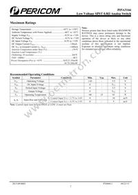 PI5A3166TAEX Datasheet Page 2