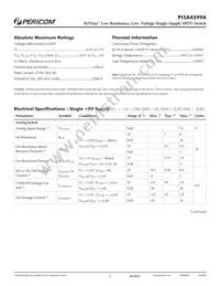 PI5A4599ATEX Datasheet Page 2