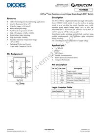 PI5A4599BCEX Datasheet Cover