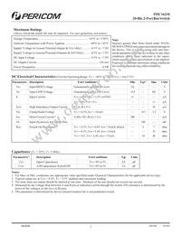 PI5C16210AEX Datasheet Page 2
