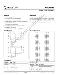 PI5C16245AEX Datasheet Cover