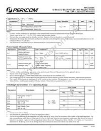 PI5C32160CAE Datasheet Page 3