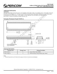 PI5C32160CAE Datasheet Page 4