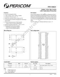 PI5C3253CLE Datasheet Cover