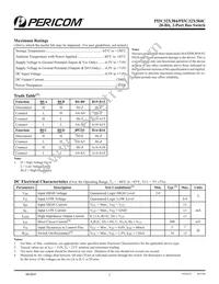 PI5C32X384BEX Datasheet Page 2