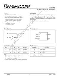 PI5C3301TEX Datasheet Cover