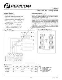 PI5C3400S Datasheet Cover