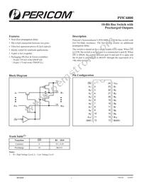 PI5C6800LE Datasheet Cover