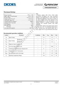 PI5PD2556ZCE Datasheet Page 2