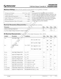 PI5USB1458AZAEX Datasheet Page 4