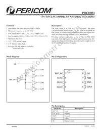 PI6C10804WEX Datasheet Cover