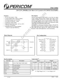 PI6C10806LE Datasheet Cover