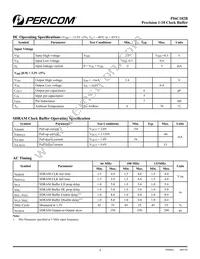 PI6C182BHEX Datasheet Page 4