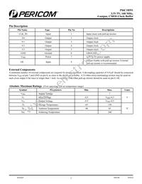PI6C18551WEX Datasheet Page 2