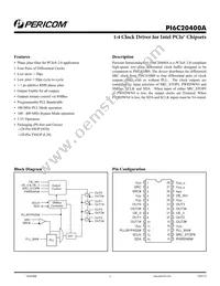 PI6C20400ALE Datasheet Cover