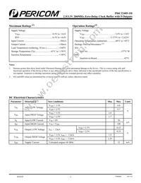 PI6C22405-1HWIEX Datasheet Page 2