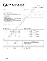 PI6C2404A-1WE Datasheet Cover