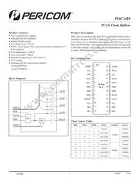 PI6C2410QE Datasheet Cover