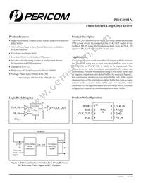 PI6C2501AWE Datasheet Cover