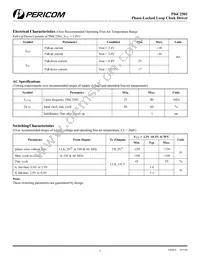 PI6C2501WE Datasheet Page 3